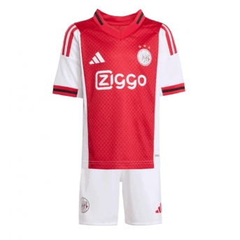 Billige Fotballdrakt Ajax Replika Hjemmedraktsett Barn 2025-26 Kortermet (med bukser)